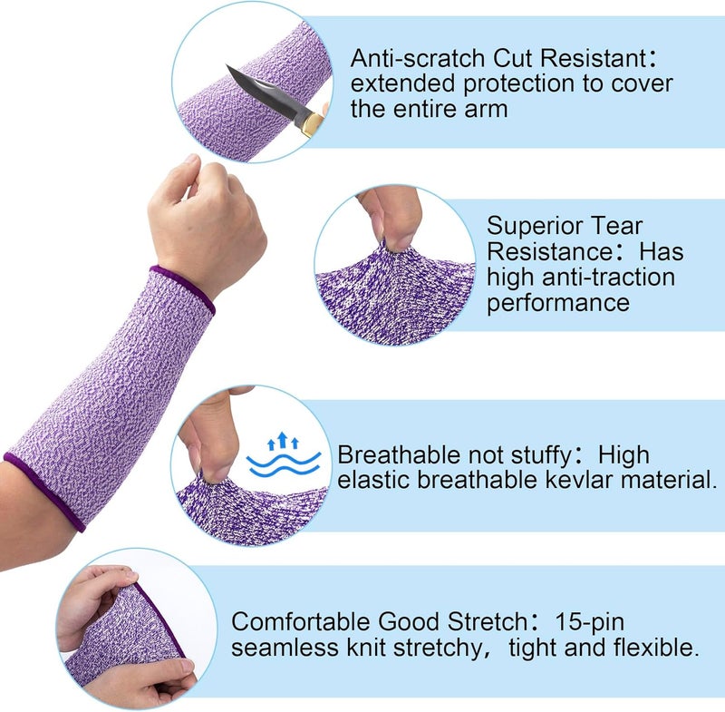 ANCIRS Cut Resistant Sleeves for Arm Protection, Gardening Sleeves, Dog Bite Safety Arm Sleeves - Image 3